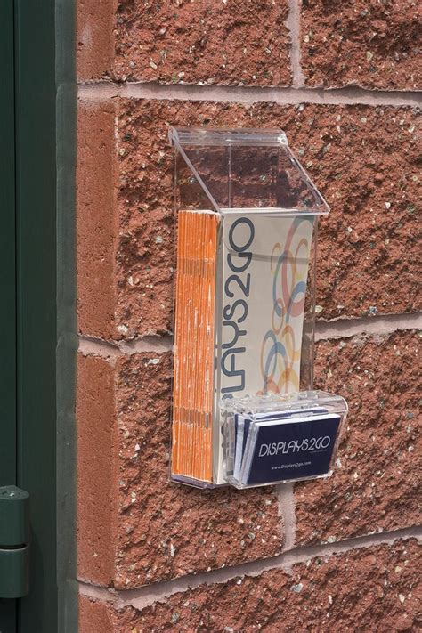 outdoor business card dispenser.